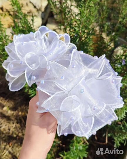 Белые банты