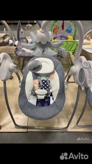 Детские электронные качели для новорожденных
