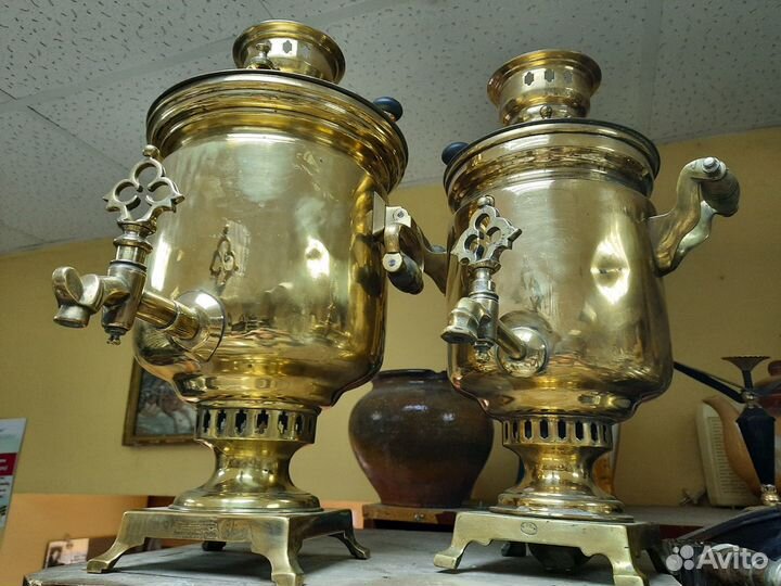 Самовары на дровах, старинные