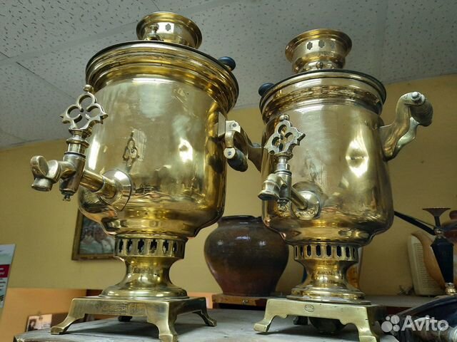 Самовары на дровах, старинные