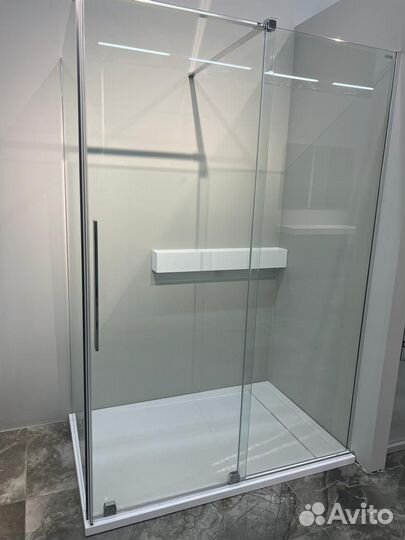 Душевые перегородка с распашной дверью