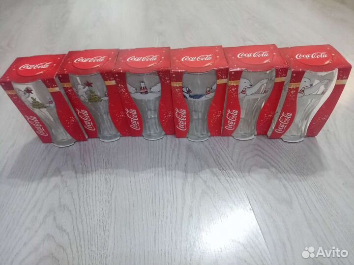 Коллекционные стеклянные стаканы Coca-Cola