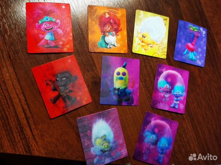 Карточки тролли из (Пятёрочки)