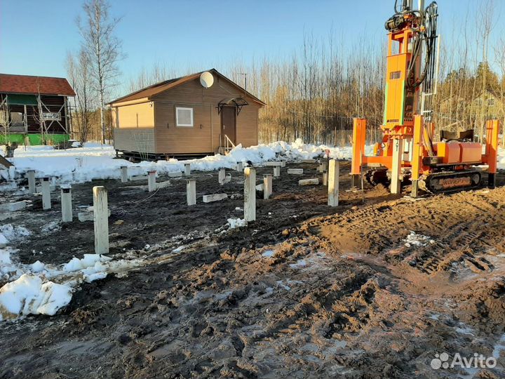 Фундамент из жб сваи под ключ