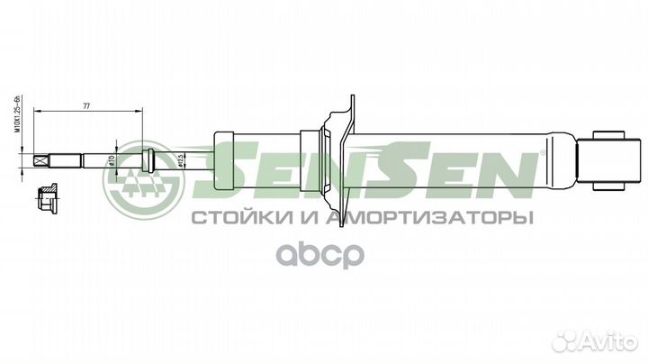 Амортизатор nissan almera N16 -02/01 зад.газ