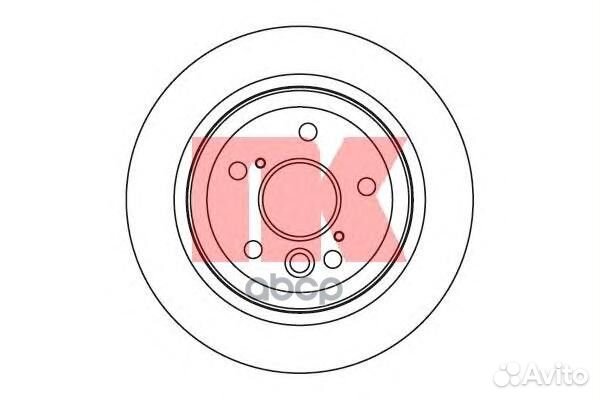 204576NK диск тормозной задний Toyota Aensis e