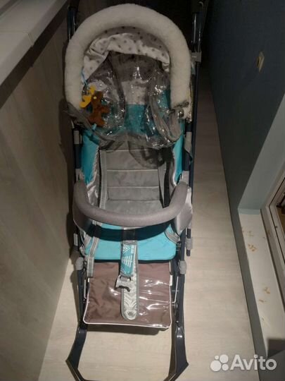 Детские санки коляска ника