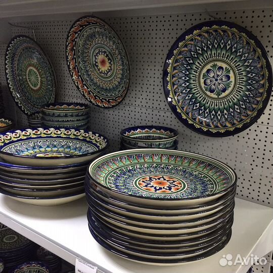 Блюдо для плова 32 см Мехроб синий