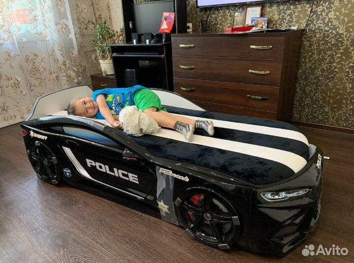 Кровать машина Полиция