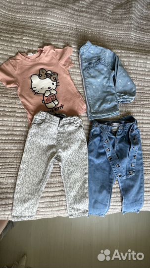 Пакет фирменных вещей для девочки 86 92