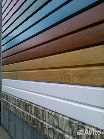 Сайдинг Евро-брус RAL 1014 слоновая кость