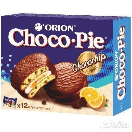 Опт - Пирожное Choco Pie Апельсин 336г