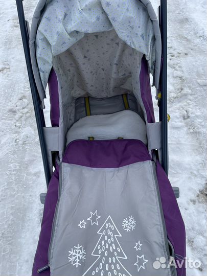 Детские санки коляска с колесами