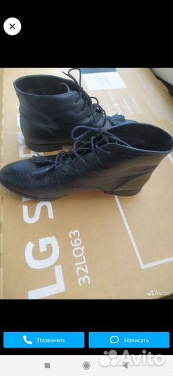 Ботинки женские, 39 размер натуральная кожа