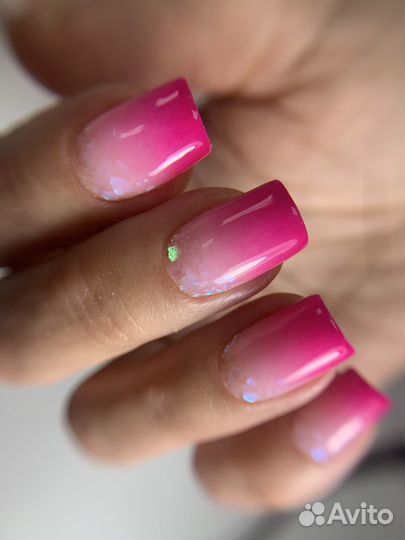 Маникюр + гель лак с дизайном