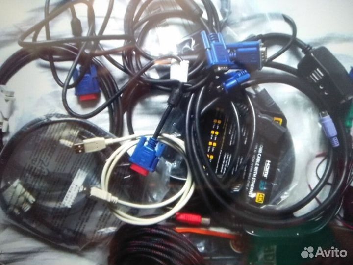 Кабели разные роутер вентилятор