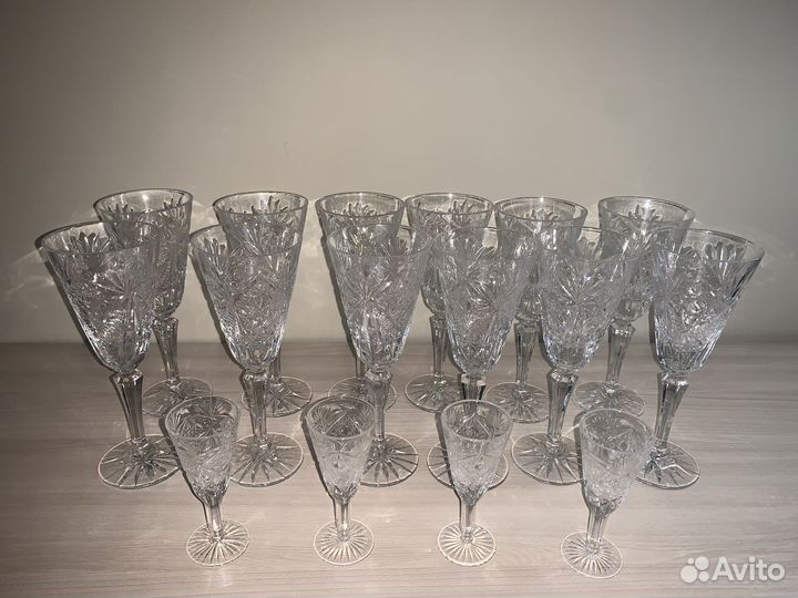 Хрустальные бокалы СССР