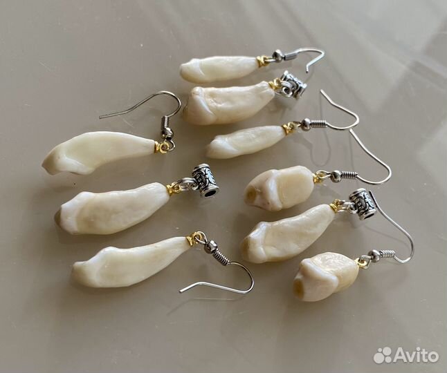 Кулон и серьги комплект. Камчатский сувенир