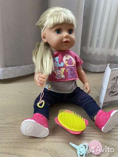 Кукла baby born Сестричка с мопедом на р-у