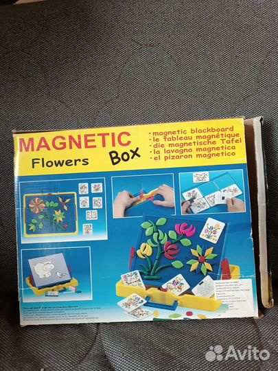 Детский конструктор на магнитах Цветы