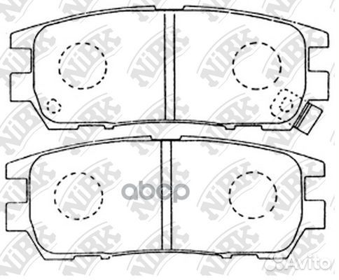 Колодки тормозные дисковые зад PN3280 NiBK