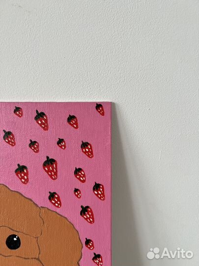 Картина мальтипу пудель акрил