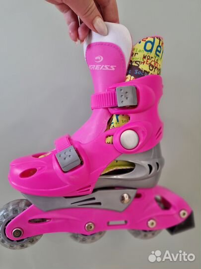 Роликовые коньки детские раздвижные