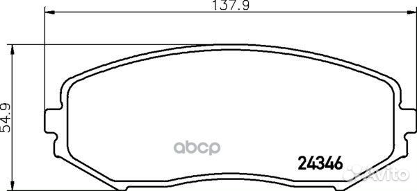 Колодки тормозные дисковые передн.grand vitara