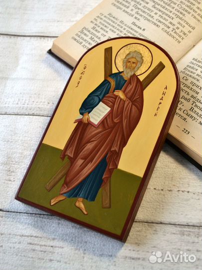 Апостол Андрей рукописная икона