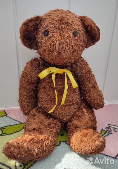 Трогательный плюшевый мишка из СССР 60 см