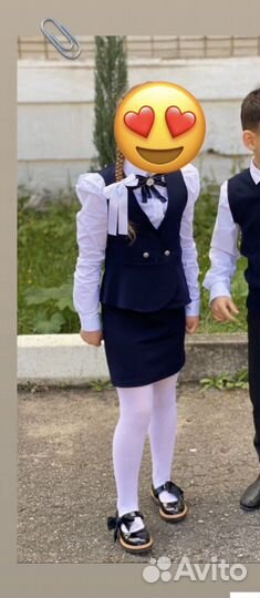 Школьная форма для девочки 134 синяя