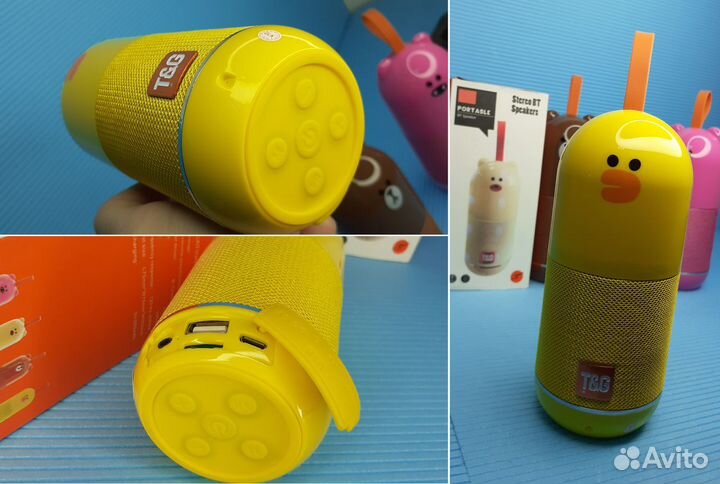 Блютуз колонка T&G Радио Микрофон Влагозащита