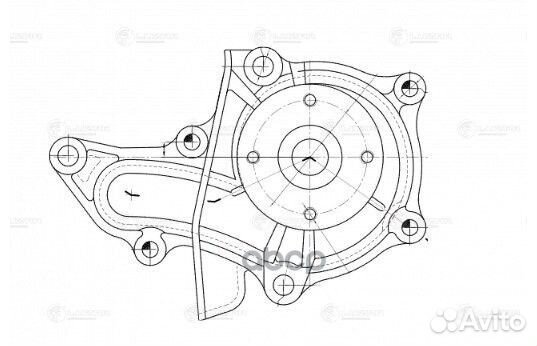 Помпа Toyota Corolla 91- 1.3i/1.5i/1.6i (4A; 5A;