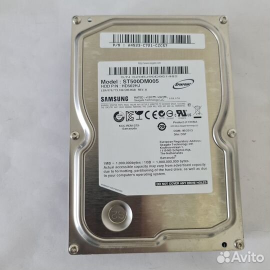 Жесткий диск HDD Samsung 500 GB 3.5 (Скупка)