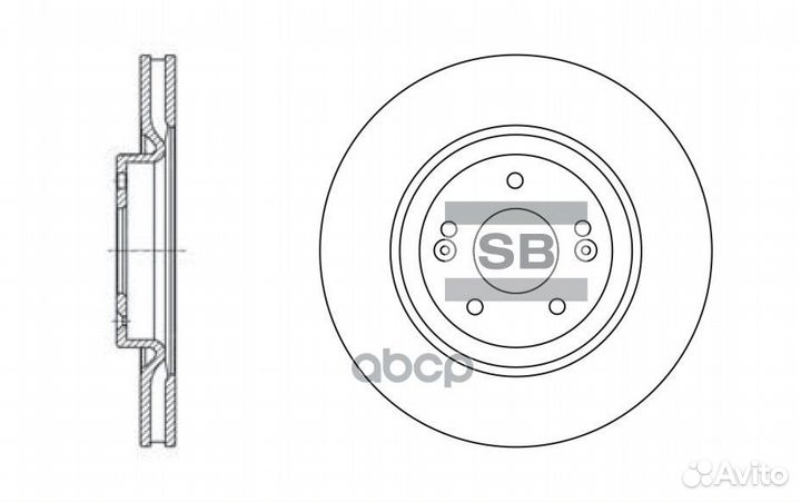 Диск тормозной передний hyundai grandeur HG 17