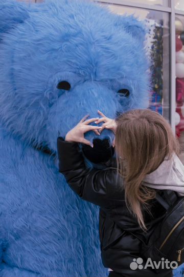 Ростовая кукла надувная Голубой мишка