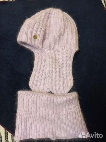 Шапка ушанка из ангоры