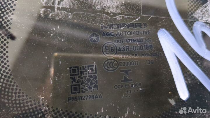 Стекло кузовное боковое Jeep Compass 2017, 2018