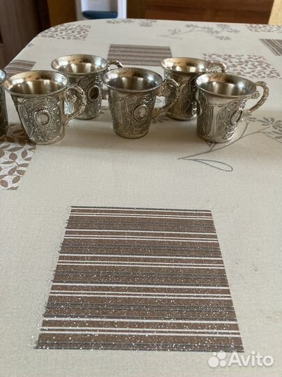 Кофейное кружка из мельхиора