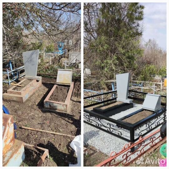 Благоустройство могил уборка Ритуальные услуги