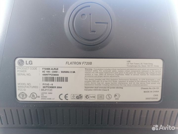 Монитор LG flatron