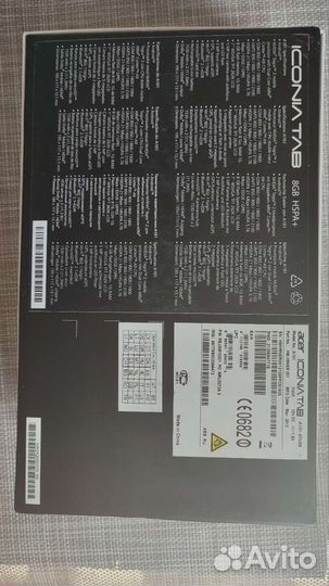 Планшет Acer iconia