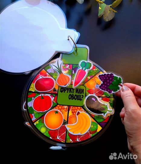 Развивающая игра на липучках