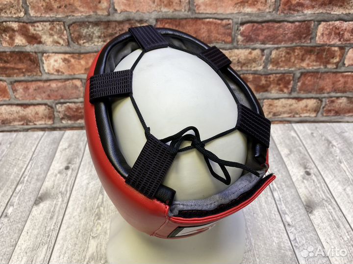 Шлем боксеркий открытый Рэй Спорт красный