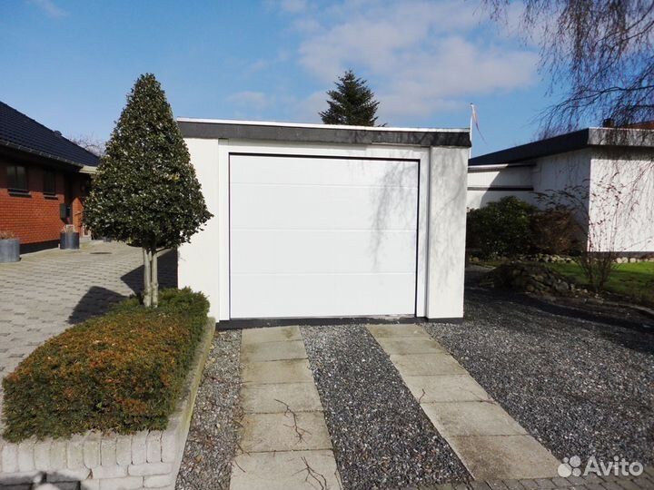Ворота гаражные откатные Алютех