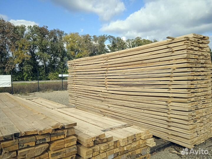 Доска обрезная, сорт 1, т/у, сосна