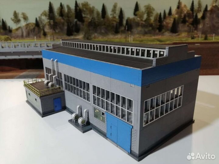 Производственное здание 1:87. кит набор для сборки