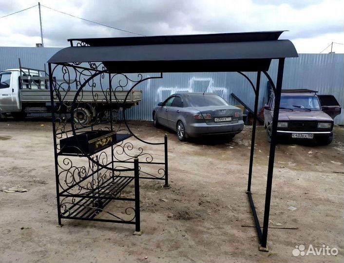 Мангал с печью