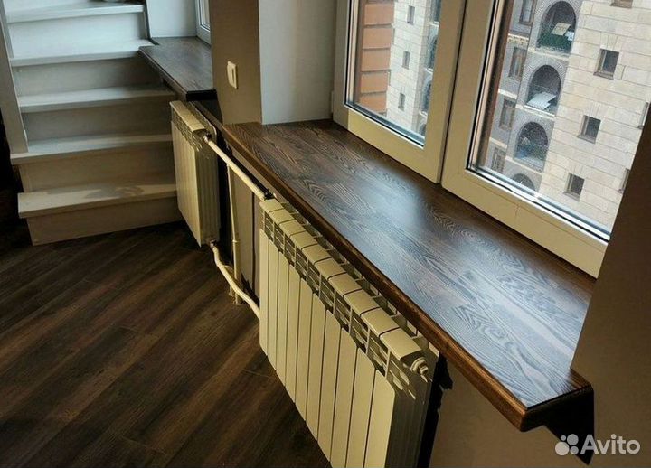 Деревянный подоконник