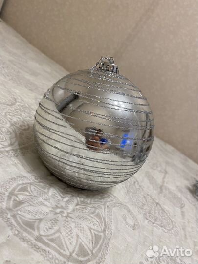 Шар новогодний диаметр 15см